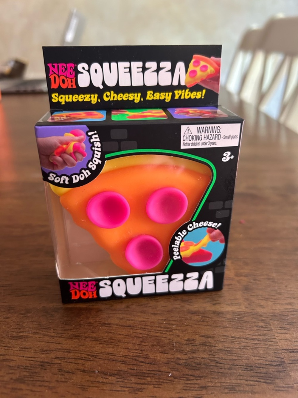 Nee Doh 🍕 Squeezza Pizza Slice Squishy Toy - 1️⃣